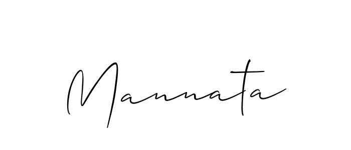 How to make Mannata signature? Allison_Script is a professional autograph style. Create handwritten signature for Mannata name. Mannata signature style 2 images and pictures png
