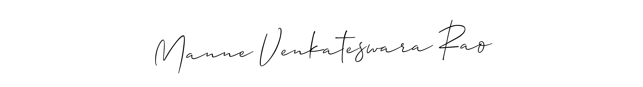 Use a signature maker to create a handwritten signature online. With this signature software, you can design (Allison_Script) your own signature for name Manne Venkateswara Rao. Manne Venkateswara Rao signature style 2 images and pictures png
