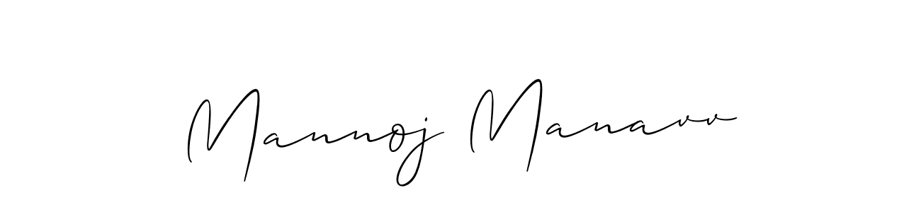 Mannoj Manavv stylish signature style. Best Handwritten Sign (Allison_Script) for my name. Handwritten Signature Collection Ideas for my name Mannoj Manavv. Mannoj Manavv signature style 2 images and pictures png