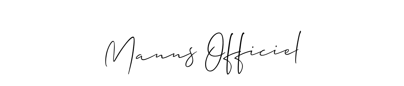 Allison_Script is a professional signature style that is perfect for those who want to add a touch of class to their signature. It is also a great choice for those who want to make their signature more unique. Get Manns Officiel name to fancy signature for free. Manns Officiel signature style 2 images and pictures png