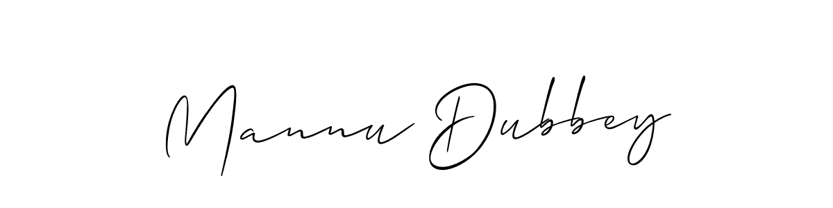 Similarly Allison_Script is the best handwritten signature design. Signature creator online .You can use it as an online autograph creator for name Mannu Dubbey. Mannu Dubbey signature style 2 images and pictures png