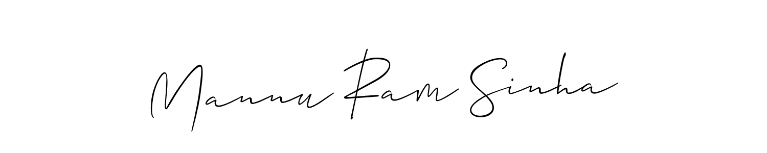 This is the best signature style for the Mannu Ram Sinha name. Also you like these signature font (Allison_Script). Mix name signature. Mannu Ram Sinha signature style 2 images and pictures png