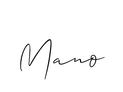 Make a beautiful signature design for name Mano. Use this online signature maker to create a handwritten signature for free. Mano signature style 2 images and pictures png