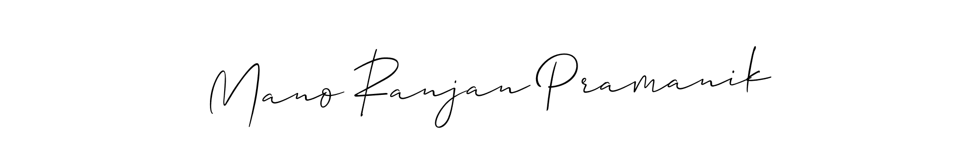 Create a beautiful signature design for name Mano Ranjan Pramanik. With this signature (Allison_Script) fonts, you can make a handwritten signature for free. Mano Ranjan Pramanik signature style 2 images and pictures png