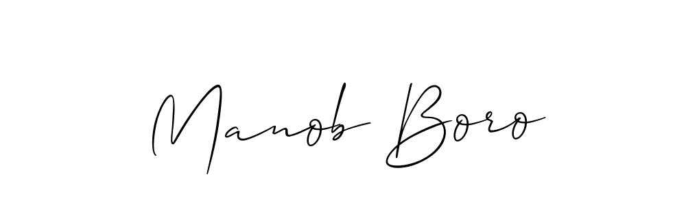 Make a beautiful signature design for name Manob Boro. With this signature (Allison_Script) style, you can create a handwritten signature for free. Manob Boro signature style 2 images and pictures png