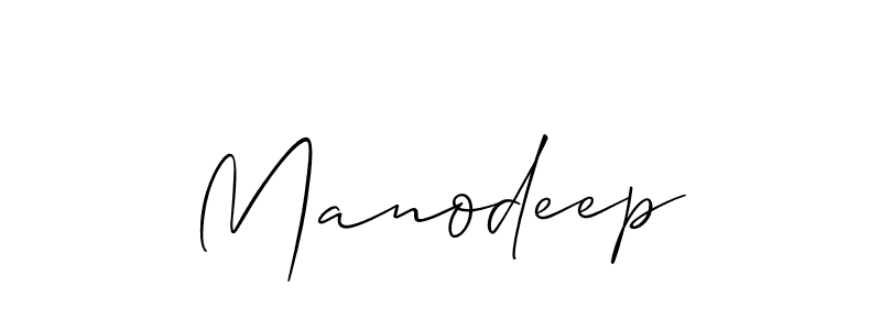 It looks lik you need a new signature style for name Manodeep. Design unique handwritten (Allison_Script) signature with our free signature maker in just a few clicks. Manodeep signature style 2 images and pictures png