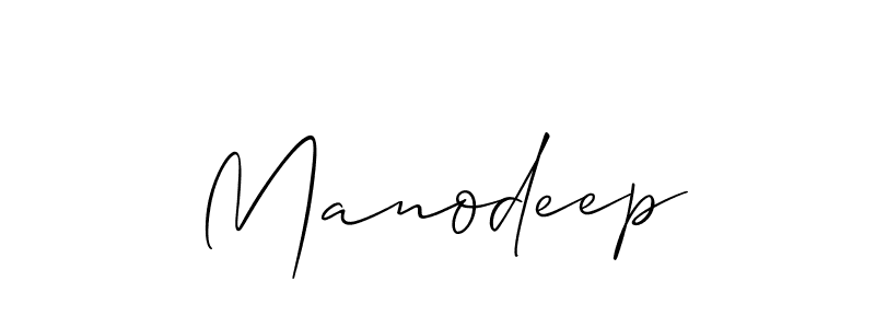 It looks lik you need a new signature style for name Manodeep. Design unique handwritten (Allison_Script) signature with our free signature maker in just a few clicks. Manodeep signature style 2 images and pictures png