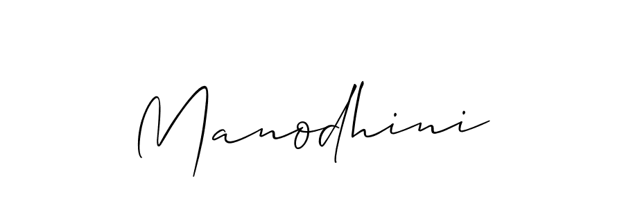 You should practise on your own different ways (Allison_Script) to write your name (Manodhini) in signature. don't let someone else do it for you. Manodhini signature style 2 images and pictures png