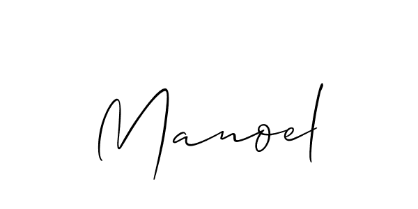 Also we have Manoel name is the best signature style. Create professional handwritten signature collection using Allison_Script autograph style. Manoel signature style 2 images and pictures png