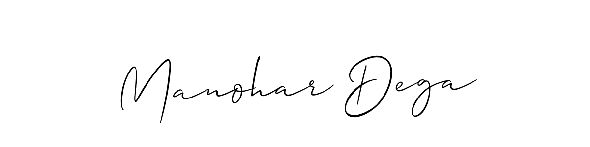 Also we have Manohar Dega name is the best signature style. Create professional handwritten signature collection using Allison_Script autograph style. Manohar Dega signature style 2 images and pictures png