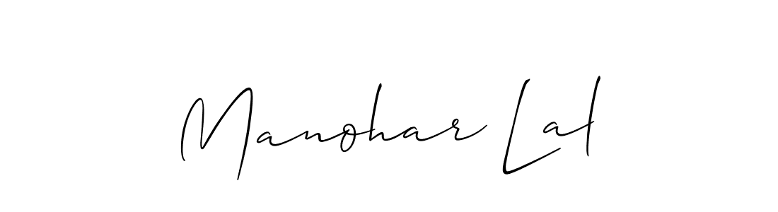 Create a beautiful signature design for name Manohar Lal. With this signature (Allison_Script) fonts, you can make a handwritten signature for free. Manohar Lal signature style 2 images and pictures png