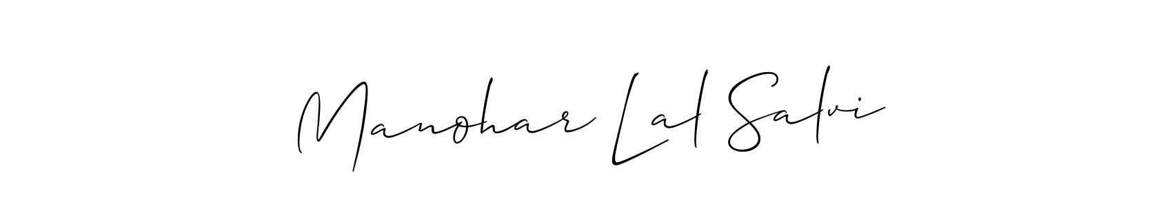 Best and Professional Signature Style for Manohar Lal Salvi. Allison_Script Best Signature Style Collection. Manohar Lal Salvi signature style 2 images and pictures png