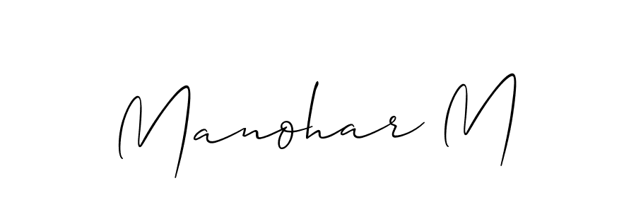 Make a beautiful signature design for name Manohar M. Use this online signature maker to create a handwritten signature for free. Manohar M signature style 2 images and pictures png