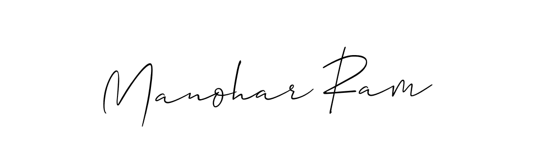 Also You can easily find your signature by using the search form. We will create Manohar Ram name handwritten signature images for you free of cost using Allison_Script sign style. Manohar Ram signature style 2 images and pictures png