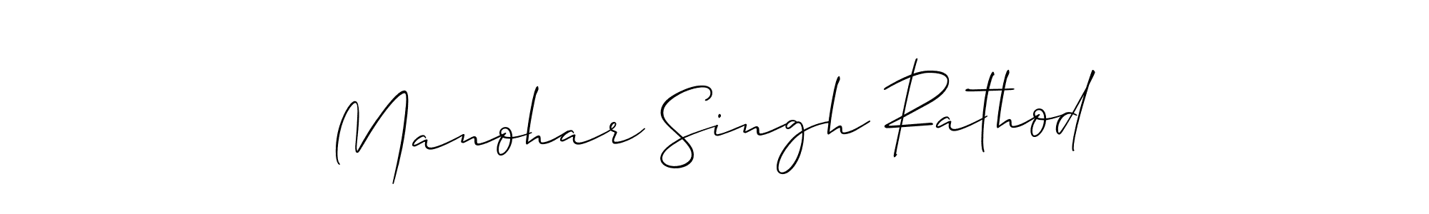 How to make Manohar Singh Rathod name signature. Use Allison_Script style for creating short signs online. This is the latest handwritten sign. Manohar Singh Rathod signature style 2 images and pictures png