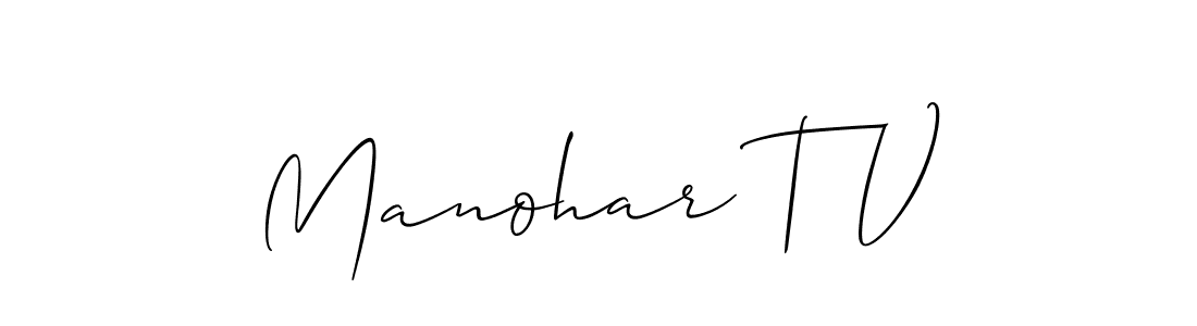 Check out images of Autograph of Manohar T V name. Actor Manohar T V Signature Style. Allison_Script is a professional sign style online. Manohar T V signature style 2 images and pictures png
