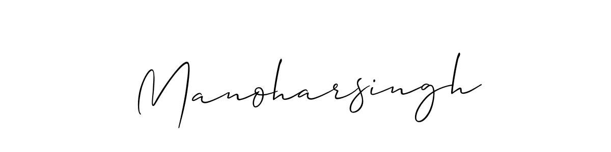 Manoharsingh stylish signature style. Best Handwritten Sign (Allison_Script) for my name. Handwritten Signature Collection Ideas for my name Manoharsingh. Manoharsingh signature style 2 images and pictures png