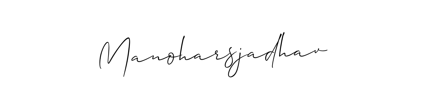 Best and Professional Signature Style for Manoharsjadhav. Allison_Script Best Signature Style Collection. Manoharsjadhav signature style 2 images and pictures png