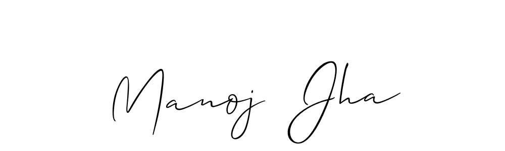 Design your own signature with our free online signature maker. With this signature software, you can create a handwritten (Allison_Script) signature for name Manoj  Jha. Manoj  Jha signature style 2 images and pictures png