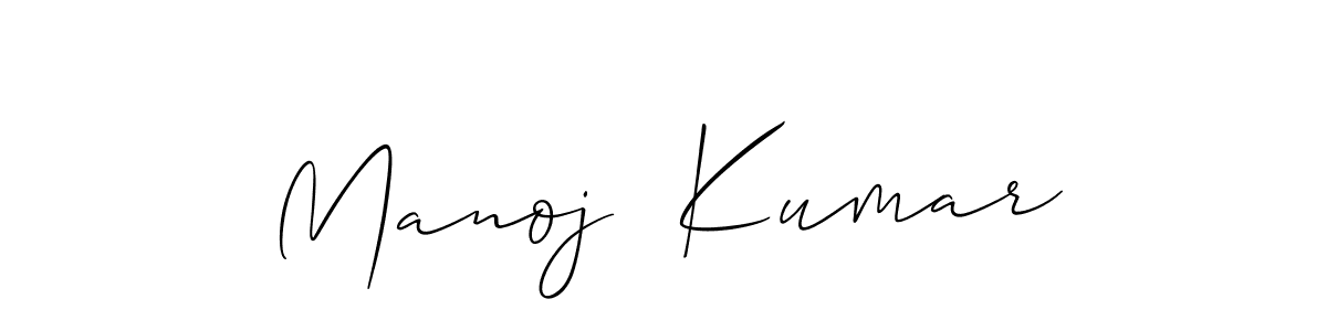 Create a beautiful signature design for name Manoj  Kumar. With this signature (Allison_Script) fonts, you can make a handwritten signature for free. Manoj  Kumar signature style 2 images and pictures png