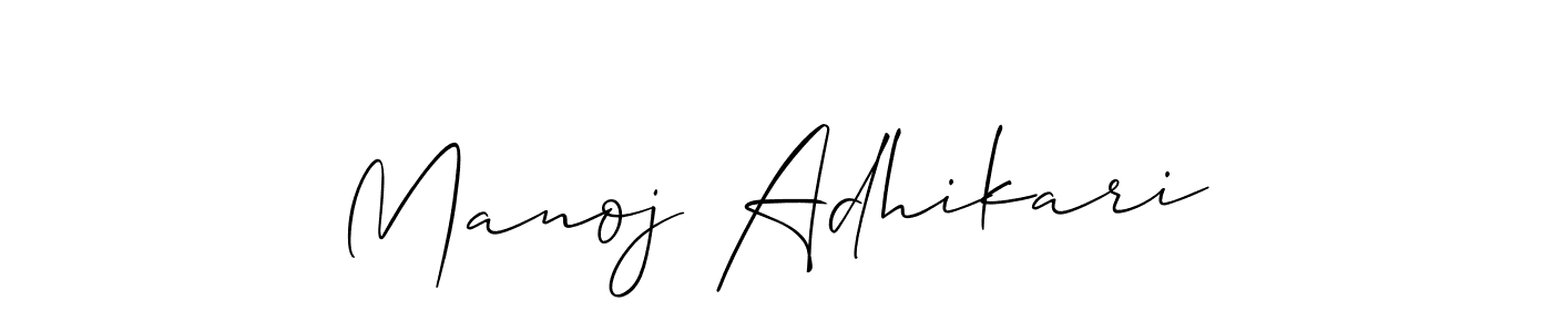 Make a beautiful signature design for name Manoj Adhikari. Use this online signature maker to create a handwritten signature for free. Manoj Adhikari signature style 2 images and pictures png