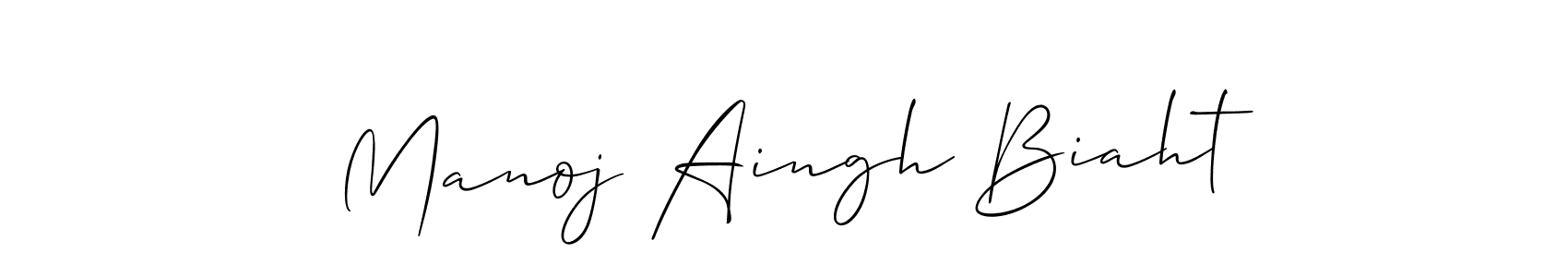 You can use this online signature creator to create a handwritten signature for the name Manoj Aingh Biaht. This is the best online autograph maker. Manoj Aingh Biaht signature style 2 images and pictures png