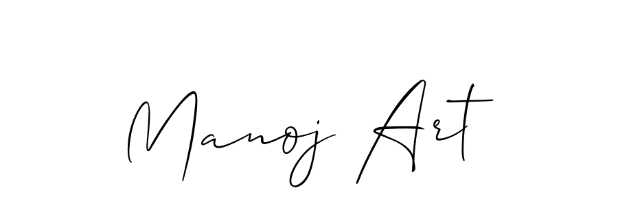 Manoj Art stylish signature style. Best Handwritten Sign (Allison_Script) for my name. Handwritten Signature Collection Ideas for my name Manoj Art. Manoj Art signature style 2 images and pictures png