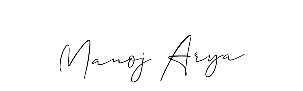 How to Draw Manoj Arya signature style? Allison_Script is a latest design signature styles for name Manoj Arya. Manoj Arya signature style 2 images and pictures png