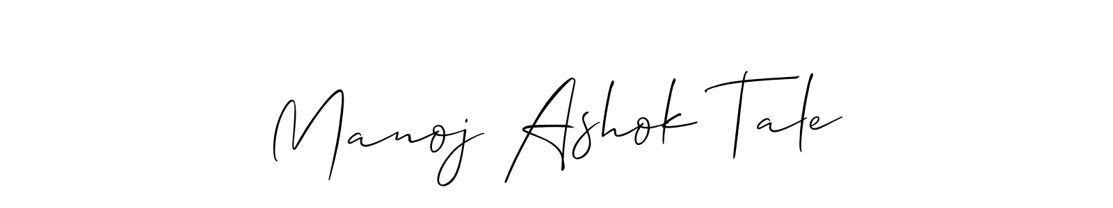 This is the best signature style for the Manoj Ashok Tale name. Also you like these signature font (Allison_Script). Mix name signature. Manoj Ashok Tale signature style 2 images and pictures png