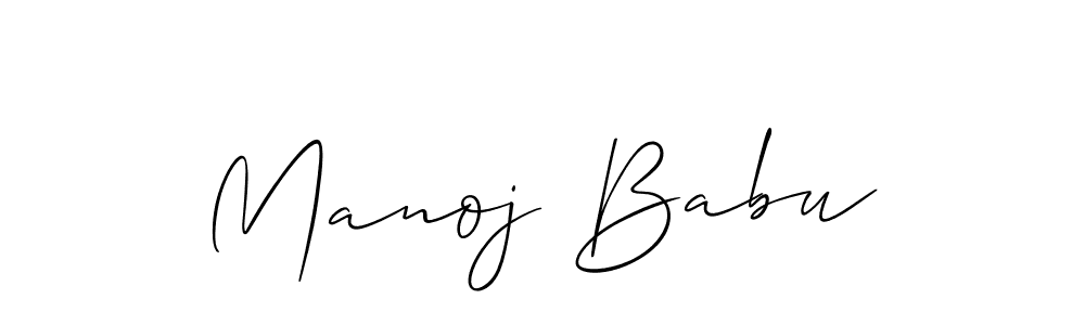 Best and Professional Signature Style for Manoj Babu. Allison_Script Best Signature Style Collection. Manoj Babu signature style 2 images and pictures png