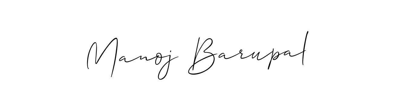 Use a signature maker to create a handwritten signature online. With this signature software, you can design (Allison_Script) your own signature for name Manoj Barupal. Manoj Barupal signature style 2 images and pictures png