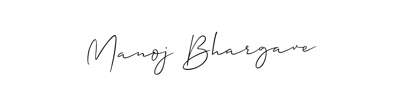How to Draw Manoj Bhargave signature style? Allison_Script is a latest design signature styles for name Manoj Bhargave. Manoj Bhargave signature style 2 images and pictures png