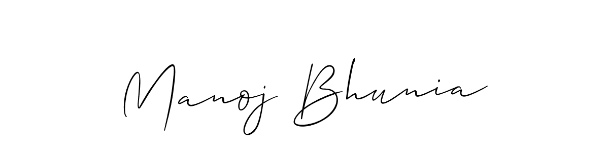 Best and Professional Signature Style for Manoj Bhunia. Allison_Script Best Signature Style Collection. Manoj Bhunia signature style 2 images and pictures png