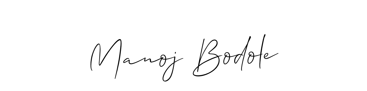 You should practise on your own different ways (Allison_Script) to write your name (Manoj Bodole) in signature. don't let someone else do it for you. Manoj Bodole signature style 2 images and pictures png