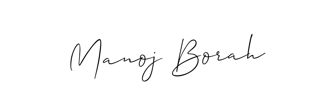 Also we have Manoj Borah name is the best signature style. Create professional handwritten signature collection using Allison_Script autograph style. Manoj Borah signature style 2 images and pictures png