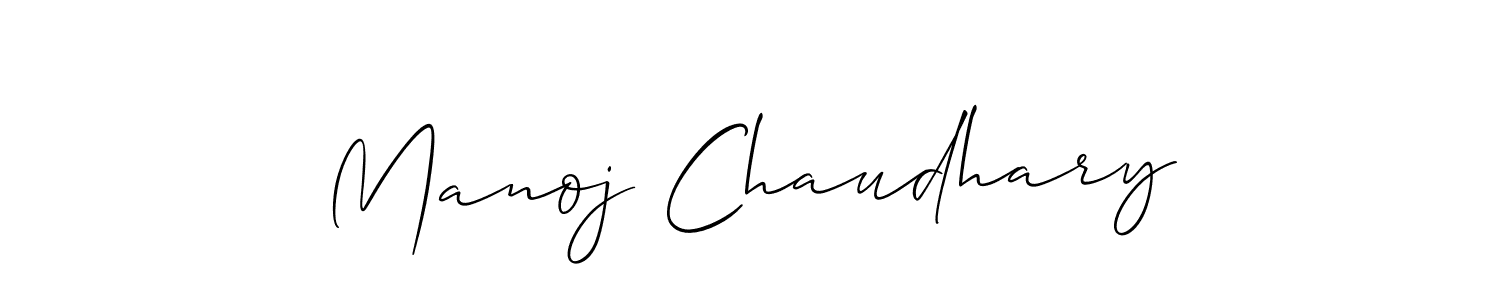 Manoj Chaudhary stylish signature style. Best Handwritten Sign (Allison_Script) for my name. Handwritten Signature Collection Ideas for my name Manoj Chaudhary. Manoj Chaudhary signature style 2 images and pictures png