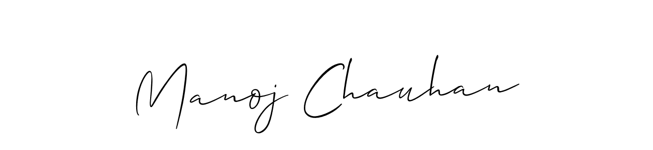 Make a short Manoj Chauhan signature style. Manage your documents anywhere anytime using Allison_Script. Create and add eSignatures, submit forms, share and send files easily. Manoj Chauhan signature style 2 images and pictures png