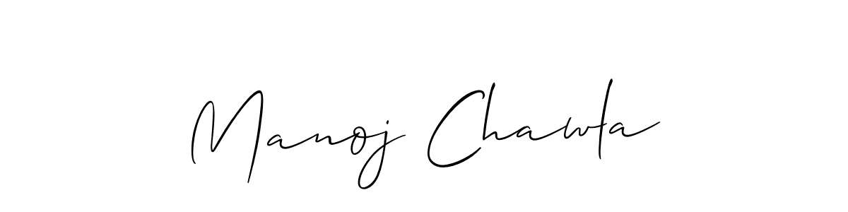 Manoj Chawla stylish signature style. Best Handwritten Sign (Allison_Script) for my name. Handwritten Signature Collection Ideas for my name Manoj Chawla. Manoj Chawla signature style 2 images and pictures png