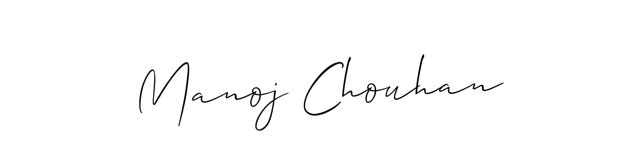 Use a signature maker to create a handwritten signature online. With this signature software, you can design (Allison_Script) your own signature for name Manoj Chouhan. Manoj Chouhan signature style 2 images and pictures png