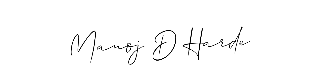 Best and Professional Signature Style for Manoj D Harde. Allison_Script Best Signature Style Collection. Manoj D Harde signature style 2 images and pictures png