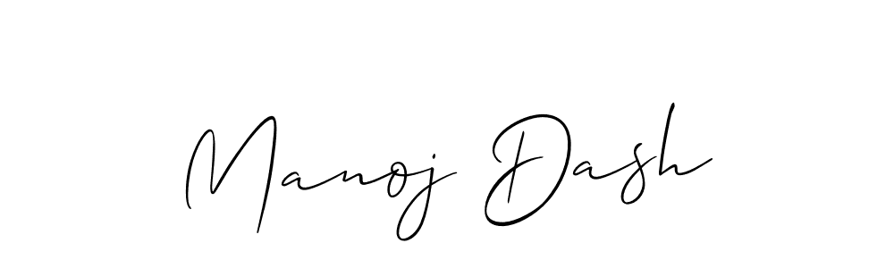 How to make Manoj Dash signature? Allison_Script is a professional autograph style. Create handwritten signature for Manoj Dash name. Manoj Dash signature style 2 images and pictures png