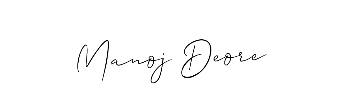 It looks lik you need a new signature style for name Manoj Deore. Design unique handwritten (Allison_Script) signature with our free signature maker in just a few clicks. Manoj Deore signature style 2 images and pictures png