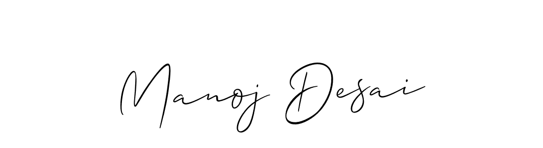 if you are searching for the best signature style for your name Manoj Desai. so please give up your signature search. here we have designed multiple signature styles  using Allison_Script. Manoj Desai signature style 2 images and pictures png