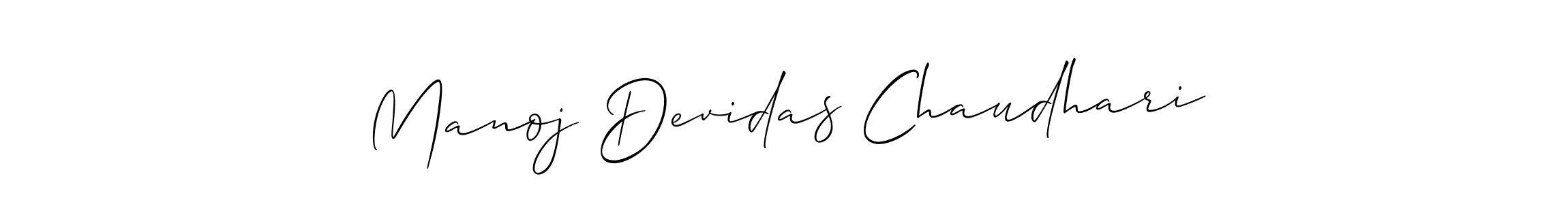 Also we have Manoj Devidas Chaudhari name is the best signature style. Create professional handwritten signature collection using Allison_Script autograph style. Manoj Devidas Chaudhari signature style 2 images and pictures png