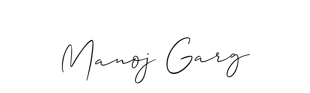 Manoj Garg stylish signature style. Best Handwritten Sign (Allison_Script) for my name. Handwritten Signature Collection Ideas for my name Manoj Garg. Manoj Garg signature style 2 images and pictures png