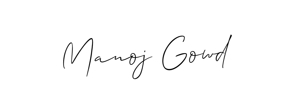 Similarly Allison_Script is the best handwritten signature design. Signature creator online .You can use it as an online autograph creator for name Manoj Gowd. Manoj Gowd signature style 2 images and pictures png