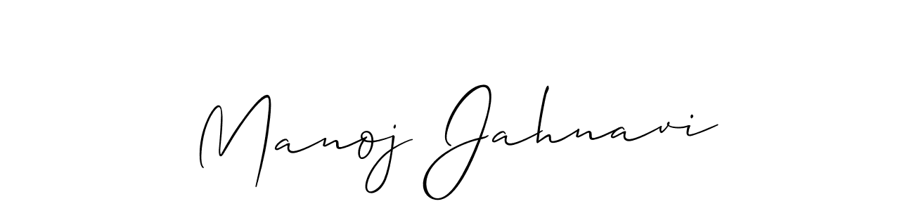 Similarly Allison_Script is the best handwritten signature design. Signature creator online .You can use it as an online autograph creator for name Manoj Jahnavi. Manoj Jahnavi signature style 2 images and pictures png