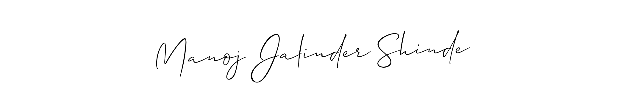 Similarly Allison_Script is the best handwritten signature design. Signature creator online .You can use it as an online autograph creator for name Manoj Jalinder Shinde. Manoj Jalinder Shinde signature style 2 images and pictures png