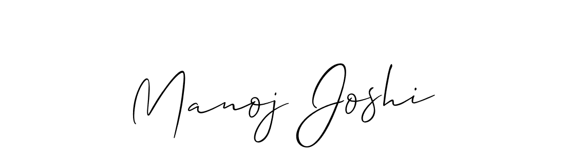 How to make Manoj Joshi signature? Allison_Script is a professional autograph style. Create handwritten signature for Manoj Joshi name. Manoj Joshi signature style 2 images and pictures png