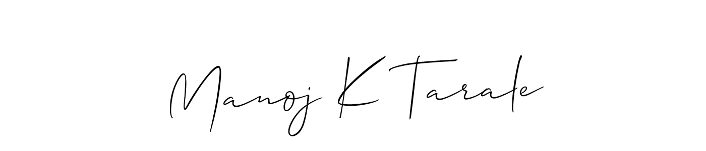 Once you've used our free online signature maker to create your best signature Allison_Script style, it's time to enjoy all of the benefits that Manoj K Tarale name signing documents. Manoj K Tarale signature style 2 images and pictures png